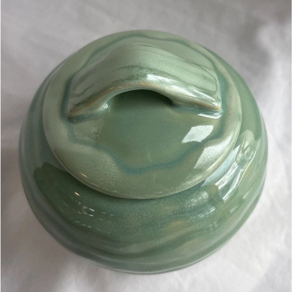 VTG Pfaltzgraff Seychelle’s Sugar Bowl 2006 Sea Green/ Blue Lagoon Multiple Uses - Picture 2 of 8
